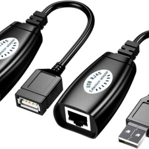 Extensor De Señal USB 2.0 Para Cable De Red RJ45 / 40m
