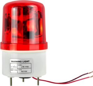 BALIZA ROTATIVA SIN SIRENA LUZ ROJA 110V