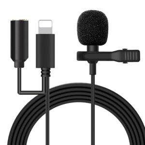 Micrófono de corbata para celular / entrada iPhone + auxiliar