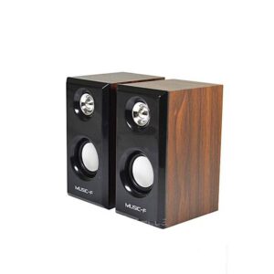 Parlante madera grande con luz FT-170