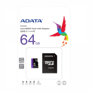 Memoria Micro SD 64GB / ADATA / 100MB/S / CLASE 10 /
