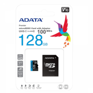 Memoria Micro SD 128GB / ADATA / 100MB/S / CLASE 10 /