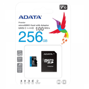 Memoria Micro SD 256GB / ADATA / 100MB/S / CLASE 10 /