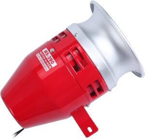 Sirena 110V Aluminio Roja Modelo MS390