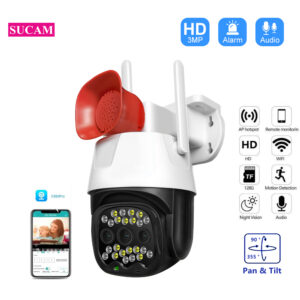 Cámara Wifi  Exterior Con Sirena V380PRO