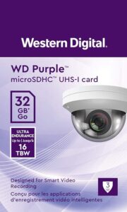 Memoria Micro SD 32GB Western Digital/ Purpura Para Camaras IP