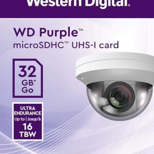 Memoria Micro SD 32GB Western Digital/ Purpura Para Camaras IP