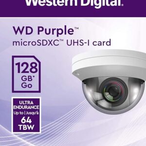 Memoria Micro SD 128GB Western Digital/ Purpura Para Cámaras IP