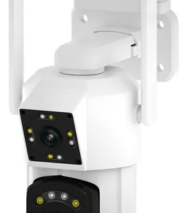 Cámara Wifi Exterior Ptz Doble Cámara Onvif