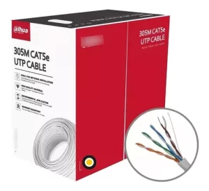 ROLLO DE CABLE CAT5 UTP INTERIOR 100% COBRE DAHUA