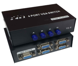 SWITCH VGA 4 PUERTOS METAL ANERA