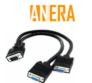 CABLE EN Y VGA 1 MACHO A 2 HEMBRAS