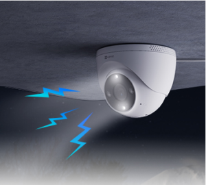 EZVIZ Cámara WiFi domo H4 2K con detección inteligente e IP67