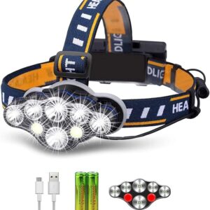 LINTERNA PARA CASCO / CABEZA RECARCABLE
