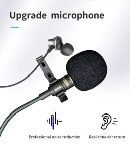MICROFONO DE CORBATA CON AUDIFONO JACK 3.5 MC-R5
