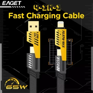 CABLE TRANSFORMERS USB A LIGHTNING 4 ENTRADAS