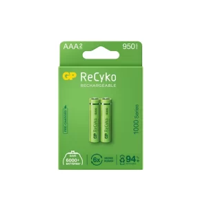 PILA RECARGABLE AAA 1.2V SERIE 1000 / 950 MAH RECYKO / RVJ
