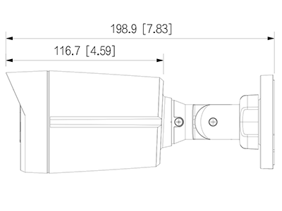 CAMARA TIPO BALA IP 2 MP ECO/DAHUA PLASTICA/ IR30M POE DWDR IP67/ DH-IPC-B1E20 - Imagen 2