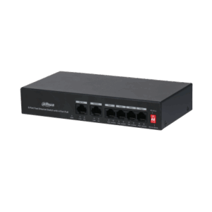SWITCH 6CH 4POE+2 UPL 10/100MBPS 250M MAX 30W POE WATCH / DH-PFS3006-4ET-36