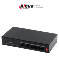SWITCH DAHUA POE 6CH CLOUD 4 PUERTOS POE 36WATTS POTENCIA 250M / DH-CS4006-4ET2GT-36