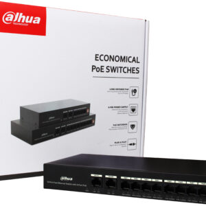 SWITCH DAHUA POE 10T/ 2UPLINK 8PT LANPOE 65WATTS/DH-PFS3010-8ET-65
