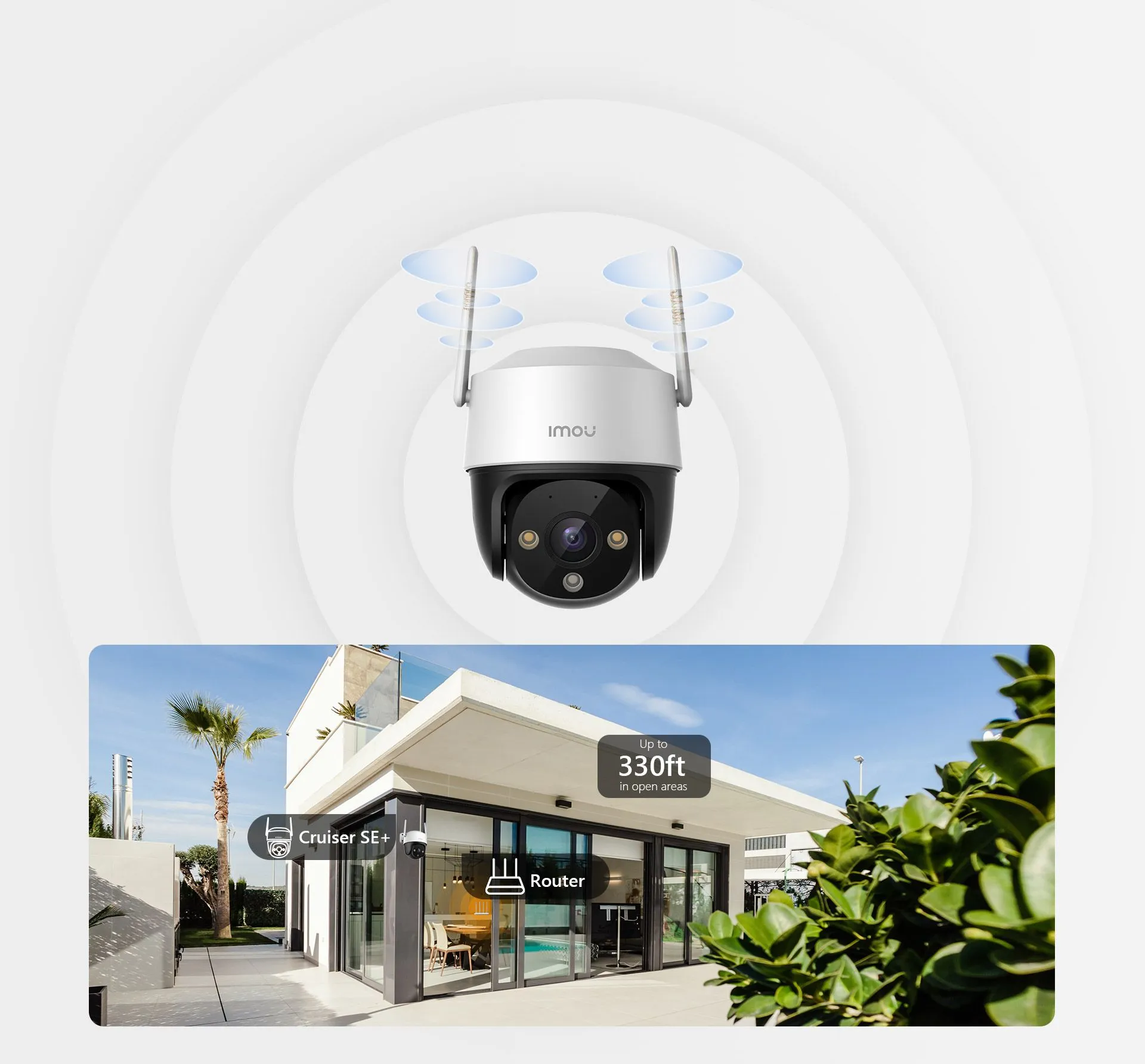 Cámara IP WiFi exterior IMOU Cruiser SE+ IPC-K7CN-5H1WE 5MP Full Color PTZ - Imagen 4