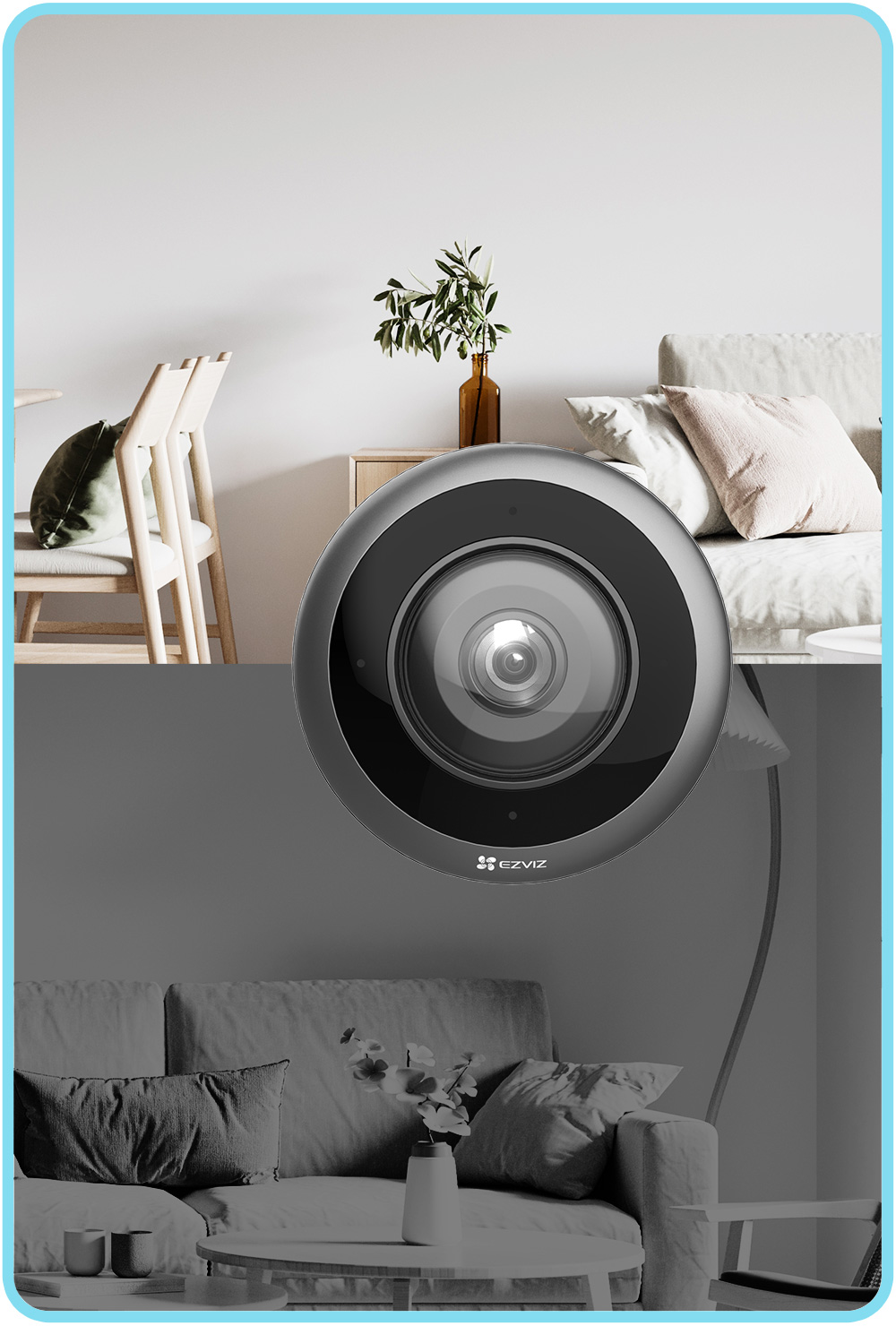 CAMARA A DOMO OJO DE PEZ 360° L 1,82MM/ E4P 3K