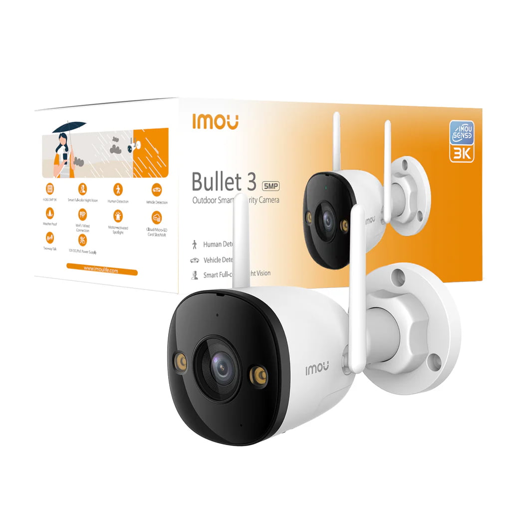 IMOU cámara IP PoE Bullet PS3E 5MP (IPC-PS3EN-5M0) con IA e IP67