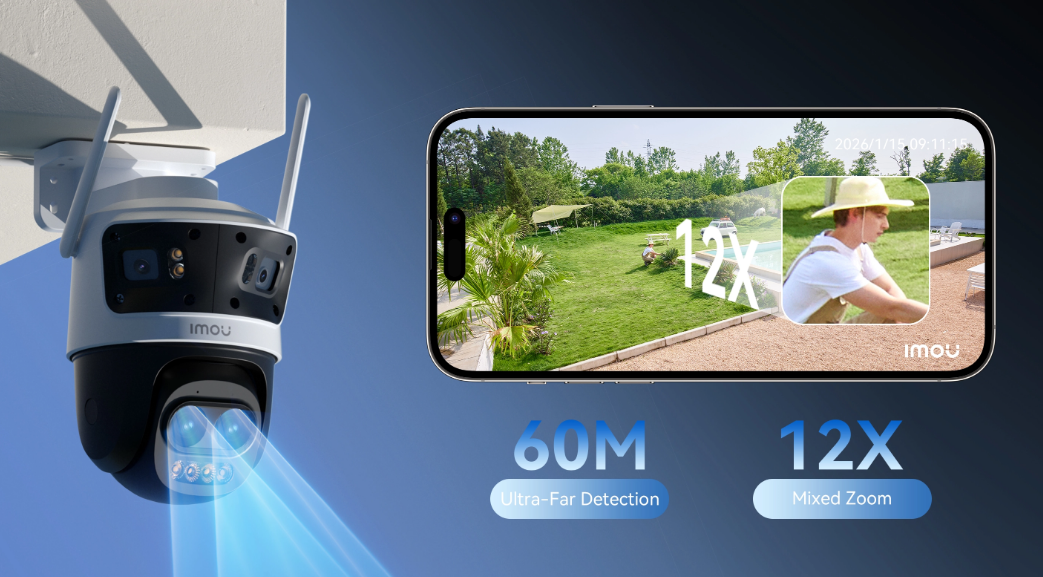 CAMARA IMOU CUADRUPLE LENTES 13MP ZOOM 12X - Imagen 6