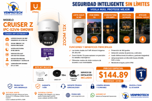 Cámara WiFi Exterior IMOU Cruiser Z 5MP+Instalación Profesional