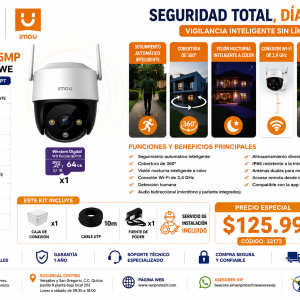 Cámara WiFi IMOU Cruiser SE 5MP + Instalación Profesional