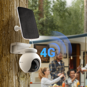 CAMARA EZVIZ EB8 PRO 4K EXTERIOR (WIFI + 4G) CON BATERIA + PANEL SOLAR 8MP 4K CS-EB8/SP-R200