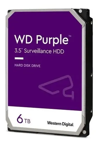 Western Digital WD Purple WD64PURZ disco duro de vigilancia 6 TB CMR SATA 3.5 pulgadas - Imagen 2
