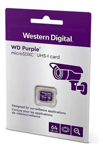 Western Digital WD Purple microSD 64GB WDD064G1P0A QD102, alta resistencia - Imagen 2