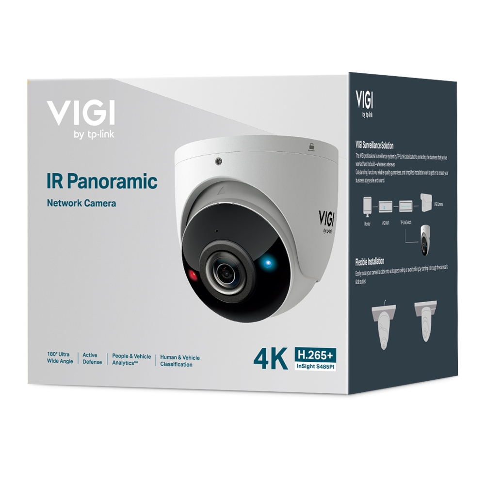 CAMARA TP-LINK VIGI INSIGHT S485PI INFRAROJO 4K 8MP POE - Imagen 2