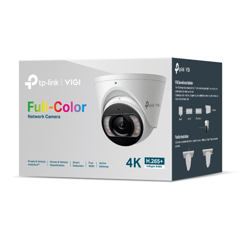 CAMARA TP-LINK VIGI INSIGHT S485-2.8MM FULL COLOR 4K 8MP POE - Imagen 2