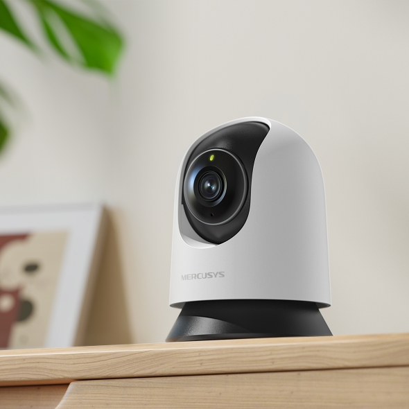 Mercusys MC210 cámara WiFi 2K 3MP con visión nocturna y giro 360°