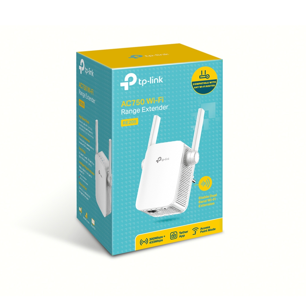 EXTENSOR DE RANGO TP-LINK AC750 RE205 DUAL BAND DOS ANTENAS - Imagen 2