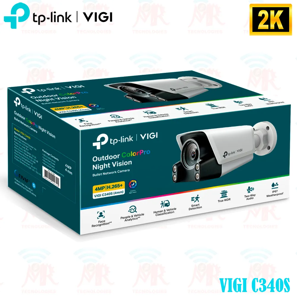 CAMARA TP-LINK-VIGI C340S 4MM FULL COLOR 4MP COLO PRO - Imagen 2