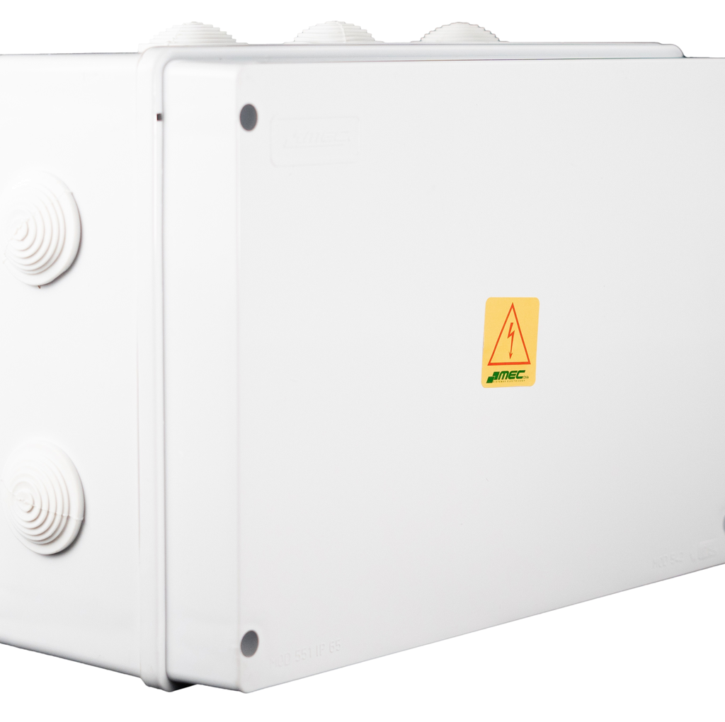 MEC Caja estanca cuadrada 0600CS1158, 150 x 150 x 70 mm IP65 con 7 conos - Imagen 3