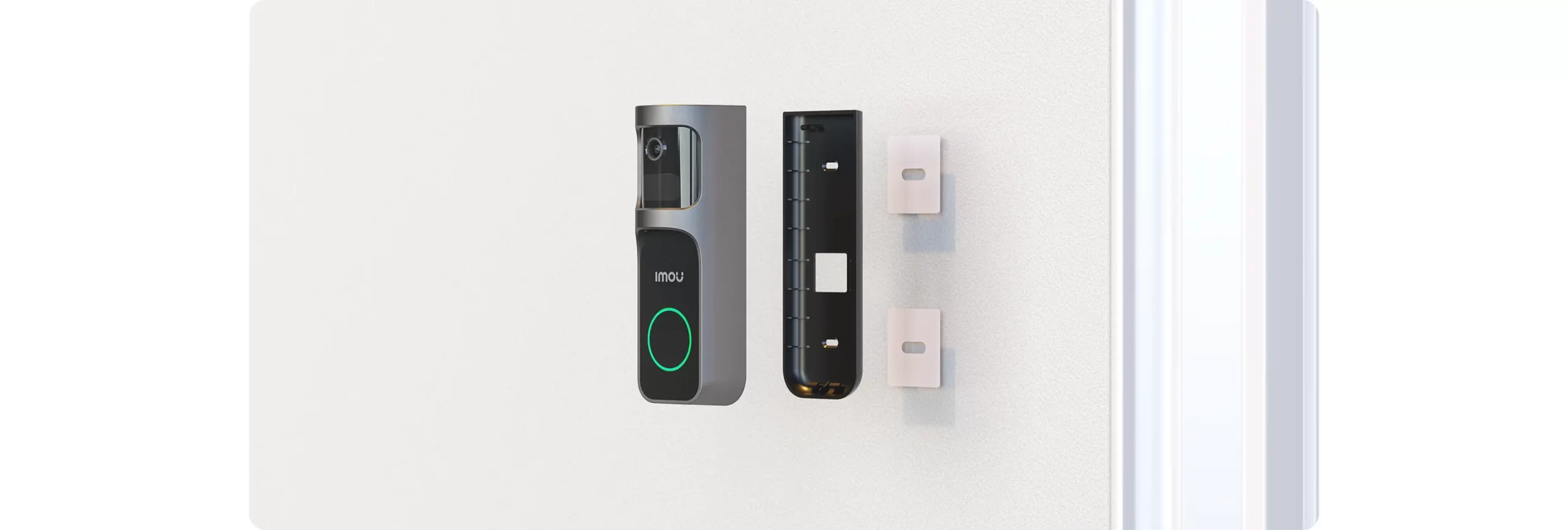 IMOU Doorbell 2S Kit DB-2SN-3T0W/DS2S 3MP con batería 5000 mAh y lente panorámica