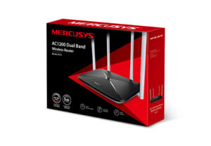 Mercusys router inalámbrico AC12 AC1200 doble banda con 4 antenas