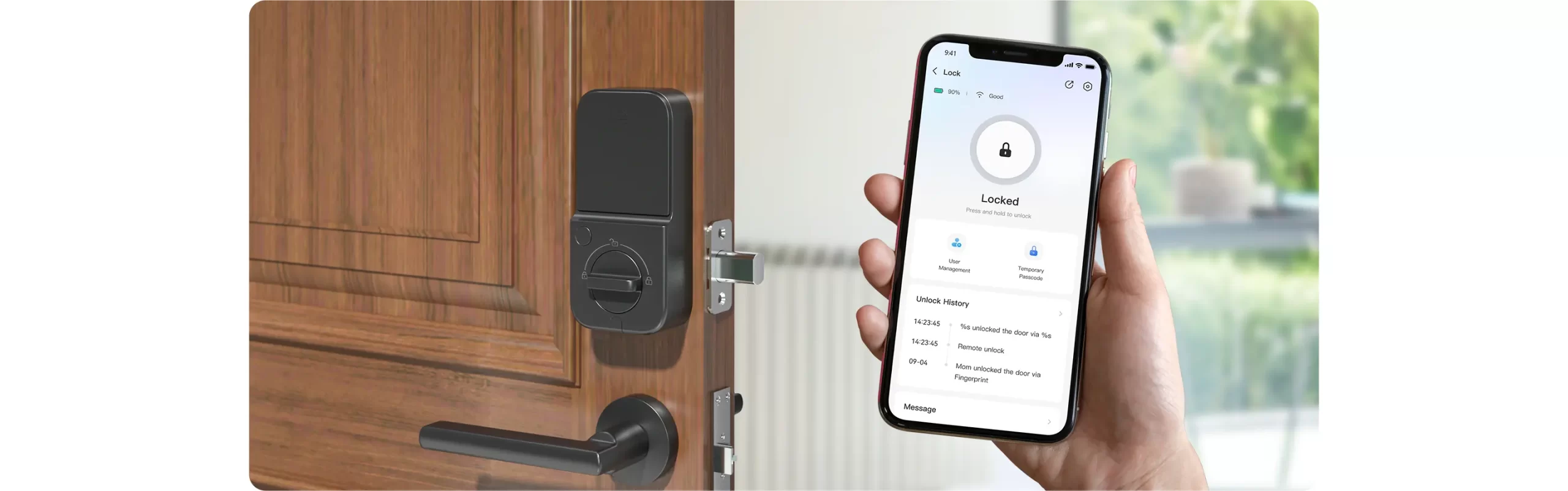 IMOU Cubo 1 ASL-Cubo1-K(D) cerradura digital Wi-Fi con huella y tarjeta Mifare - Imagen 3