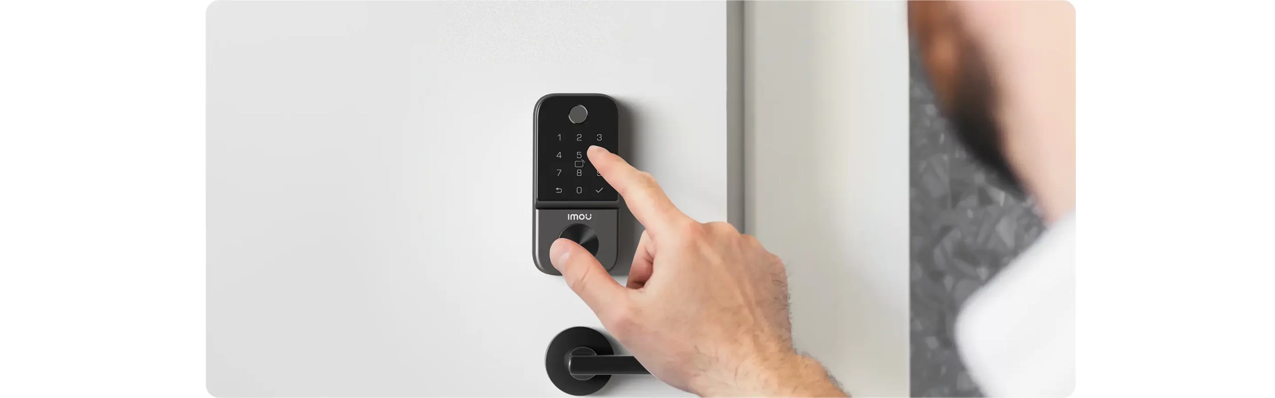 IMOU Cubo 1 ASL-Cubo1-K(D) cerradura digital Wi-Fi con huella y tarjeta Mifare - Imagen 2
