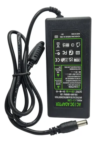 ECO fuente de poder AC/DC 12 V 6 A CJ-1206, entrada 100-240 V - Imagen 3