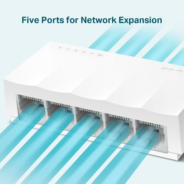 TP-Link Switch de escritorio LS1005 de 5 puertos 10/100 Mbps no administrable - Imagen 2