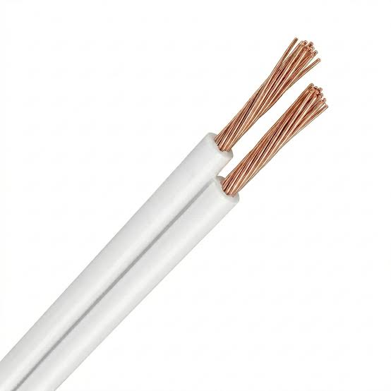 Cable gemelo SPT 2x18 AWG blanco para conexiones eléctricas - Imagen 2