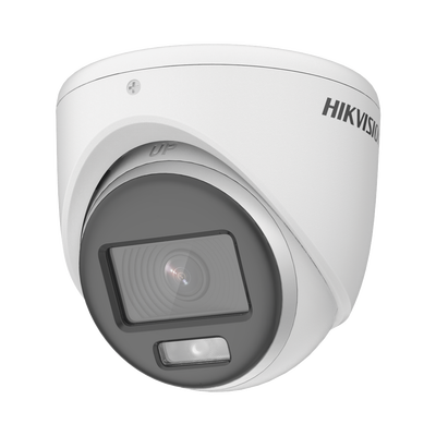 Hikvision Cámara domo 3K ColorVu híbrida con audio, IR 20 m e IP67 DS-2CE70KF0T-LMFS - Imagen 2