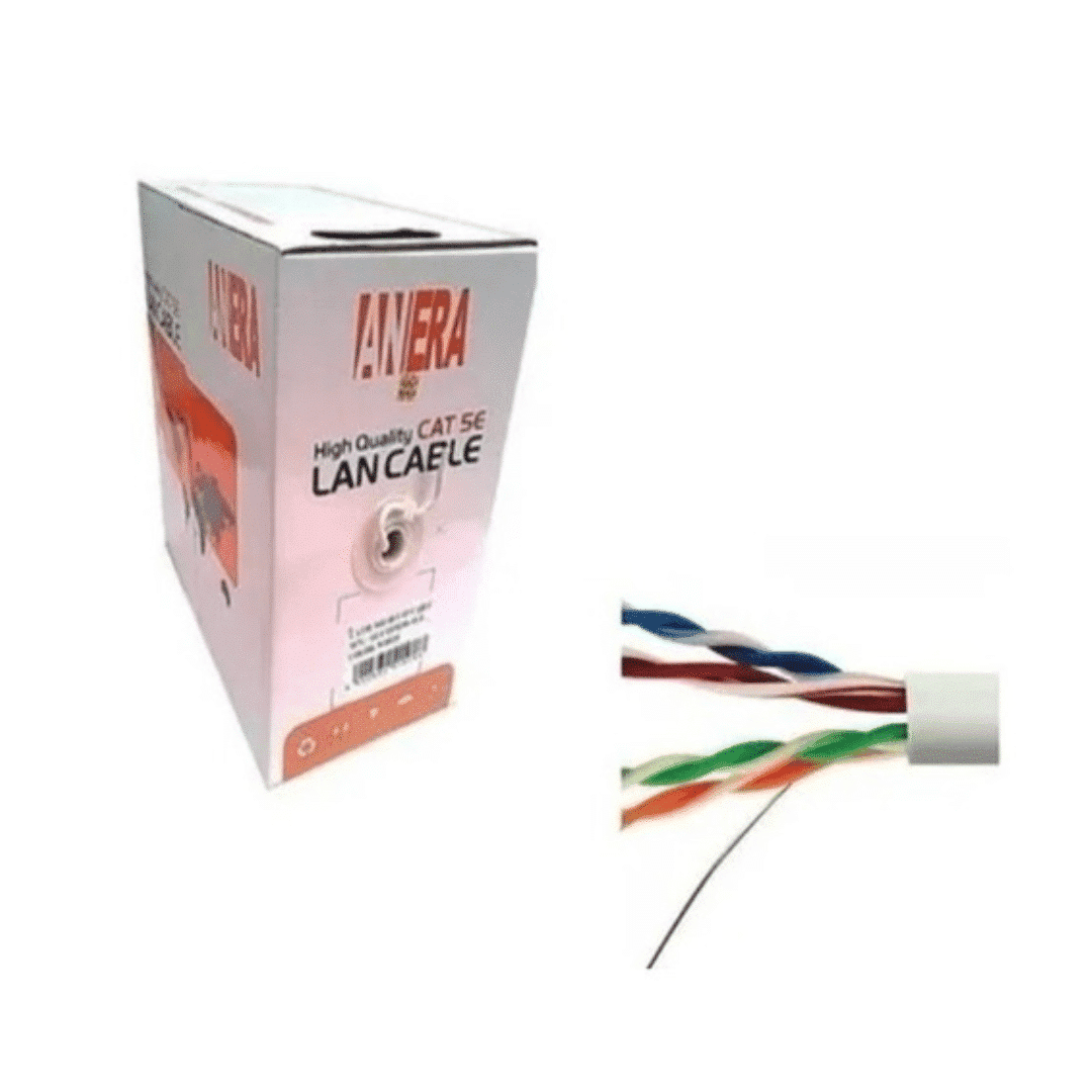 Anera Rollo de Cable Cat5e FTP Exterior AE-CAT5E-FTP 305 m, 20% Cobre, 24 AWG