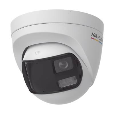 Hikvision Cámara Turret Panorámica 180° 3K ColorVu con Luz Híbrida y Micrófono DS-2CE72KF3TP-DLS - Imagen 4